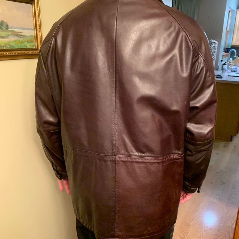 Timberland Leather Jacket Dated 1997 Weather Wear - image 2